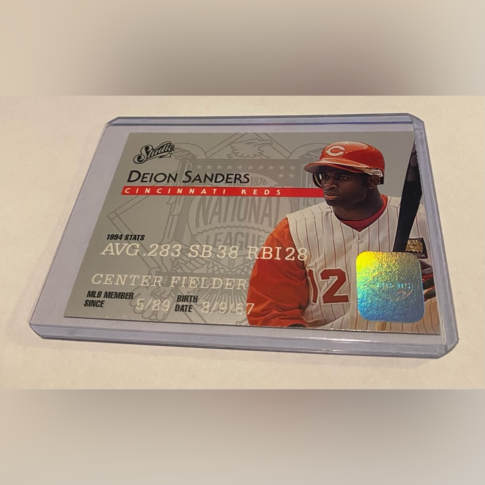 Deion Sanders Rare! 1995 Studio Donruss Baseball Card #20 Vintage Collectible